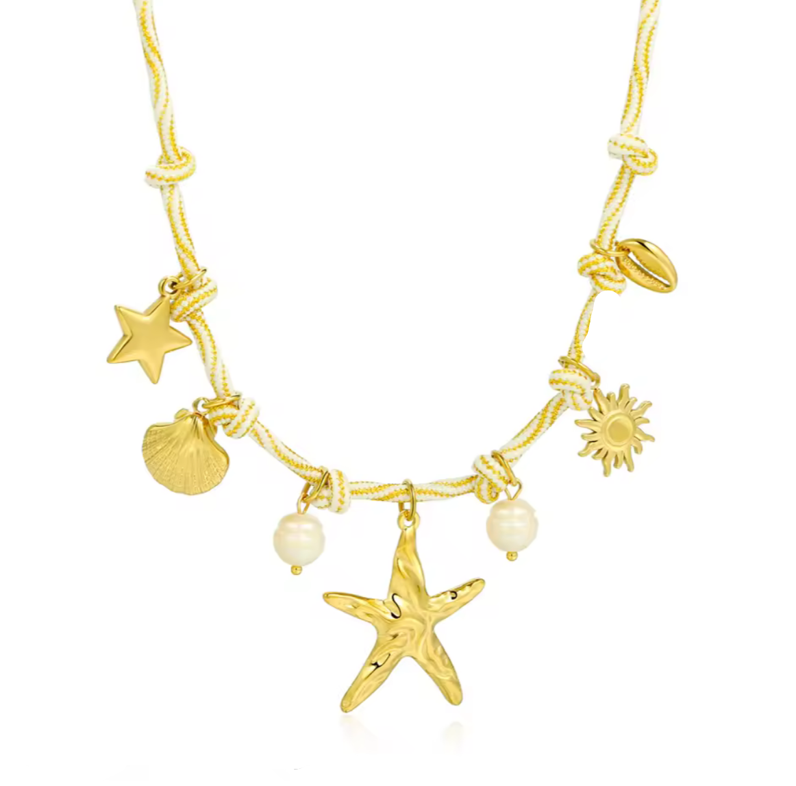 Collier « Soleil & Coquillages »