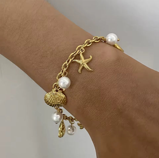 Bracelet "Perle des Vagues"