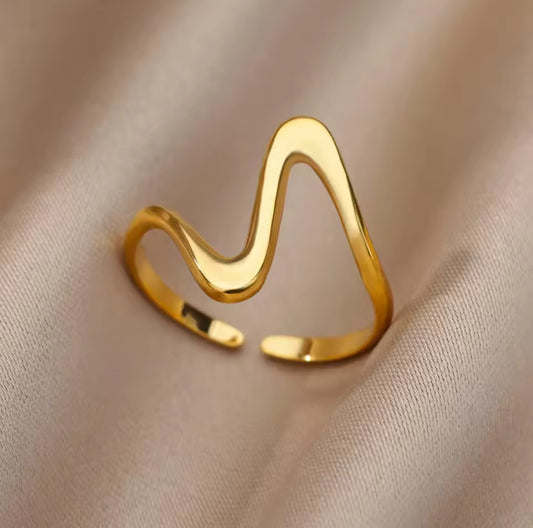 Bague "Onde Dorée"