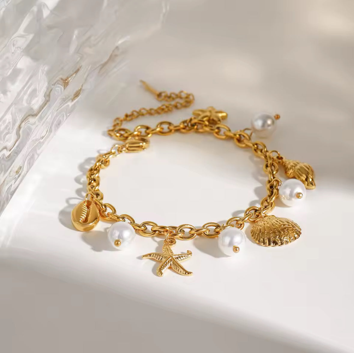 Bracelet "Perle des Vagues"