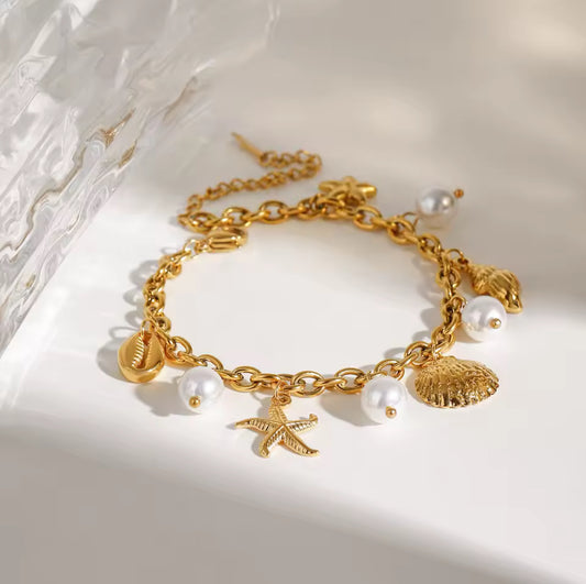 Bracelet "Perle des Vagues"