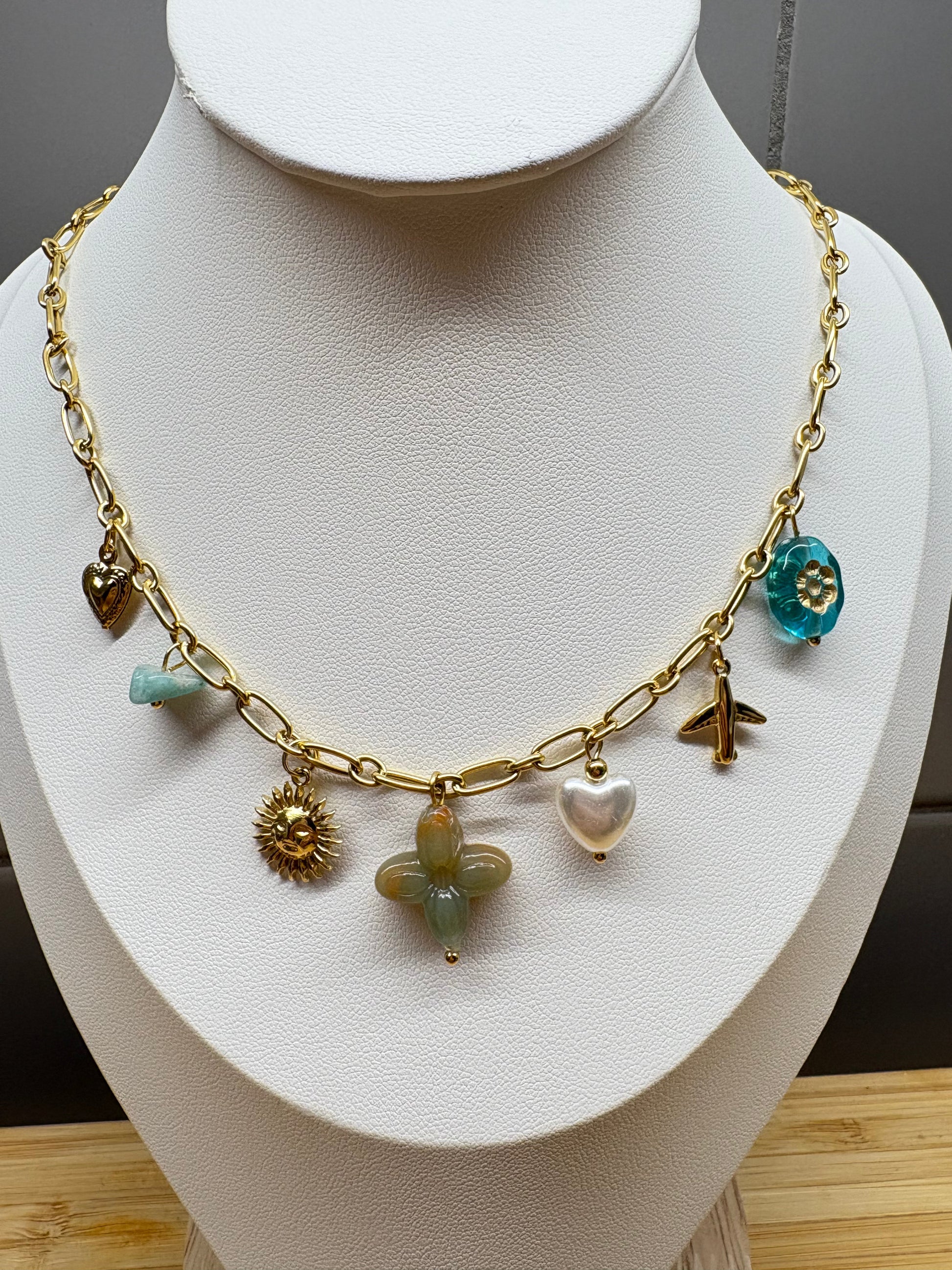 Collier Jade blanc ByClemy