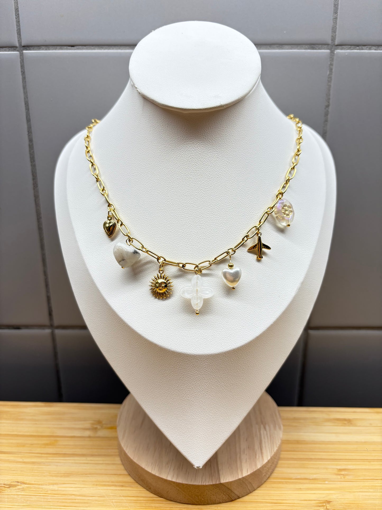 Collier Jade blanc